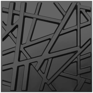 STORVIDA 3D Wall Panels for Interior Wall Decor 12x12 inch Black Accent Textured Wall Panels Cover 32 Sq.Ft