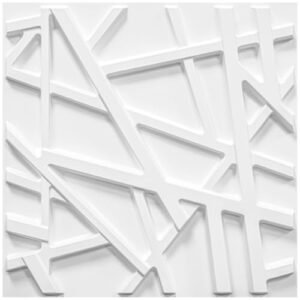 STORVIDA 3D Wall Panels for Interior Wall Decor 12x12 inch White Accent Textured Wall Panels Cover 32 Sq.Ft