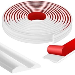 STORVIDA 20 Ft x 1.6'' White Wall Decoration Molding Trim Self-Adhesive 3D Chair Rail Panel